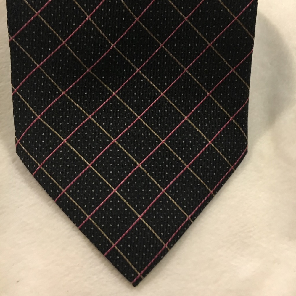 NAUTICA  DESIGNER SILK TIE, BLACK N-12